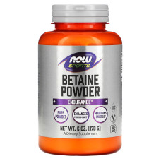Бетаин, Betaine, Now Foods, Sports, порошок, 170 г