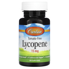 Лікопін, Lycopene, Carlson, 15 мг, 60 гелевих капсул
