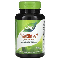 Магний цитрат, Magnesium Complex, Nature's Way, 500 мг, 100 капсул (250 мг в капсуле)