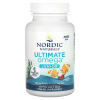 Рыбий жир для детей от 6 до 12 лет, Ultimate Omega, Nordic Naturals, клубника, 340 мг, 90 гелевых мини капсул