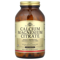 Цитрат кальция магния, Calcium Magnesium Citrate, Solgar, 250 таблеток