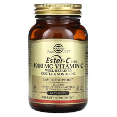 Эстер-С плюс, Ester-C Plus, Solgar, витамин C, 1000 мг, 60 таблеток