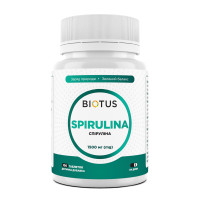 Спіруліна, Spirulina, Biotus, 100 таблеток (1500 мг у трьох таблетках)