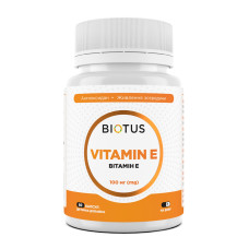 Вітамін Е, Vitamin Е, Biotus, 100 мг, 60 капсул