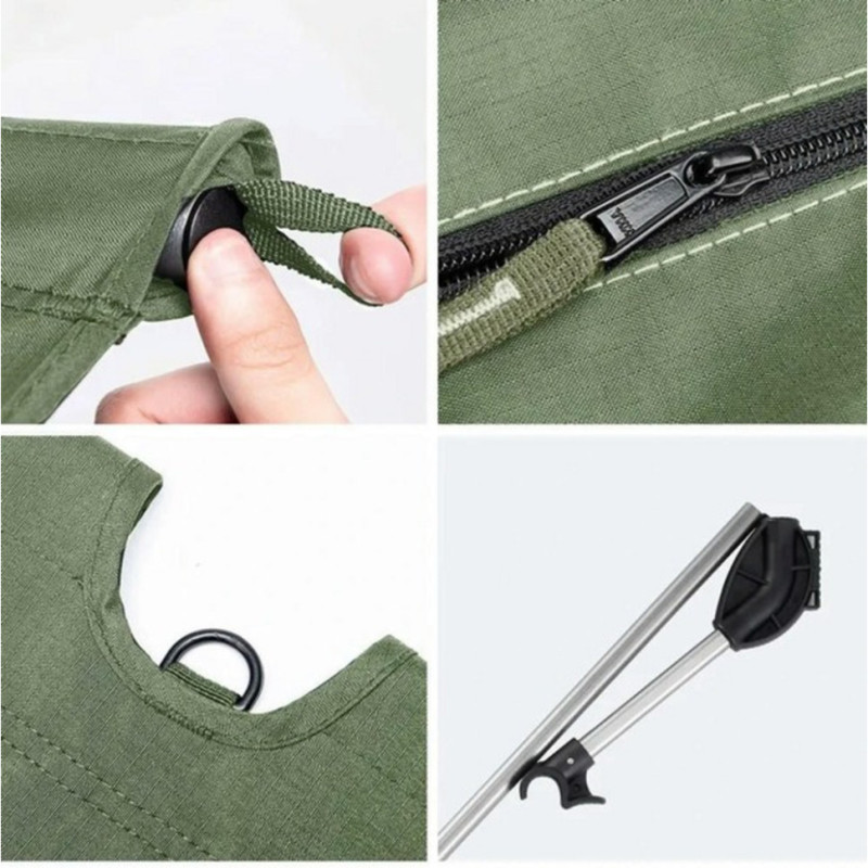 Ліжко складане Naturehike XJC05 NH20JJ001, Поліестер Oxford / алюміній, зелений