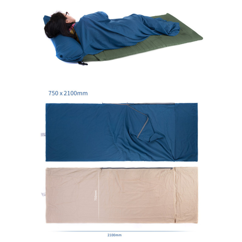 Підкладка для спального мішка Naturehike NH15S012-D, бавовна, синій