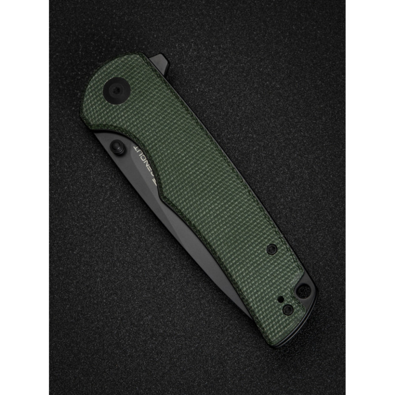 Ніж складаний туристичний Sencut Praktisk, (9.1 см) 9Cr18MoV / Micarta темно-зелений