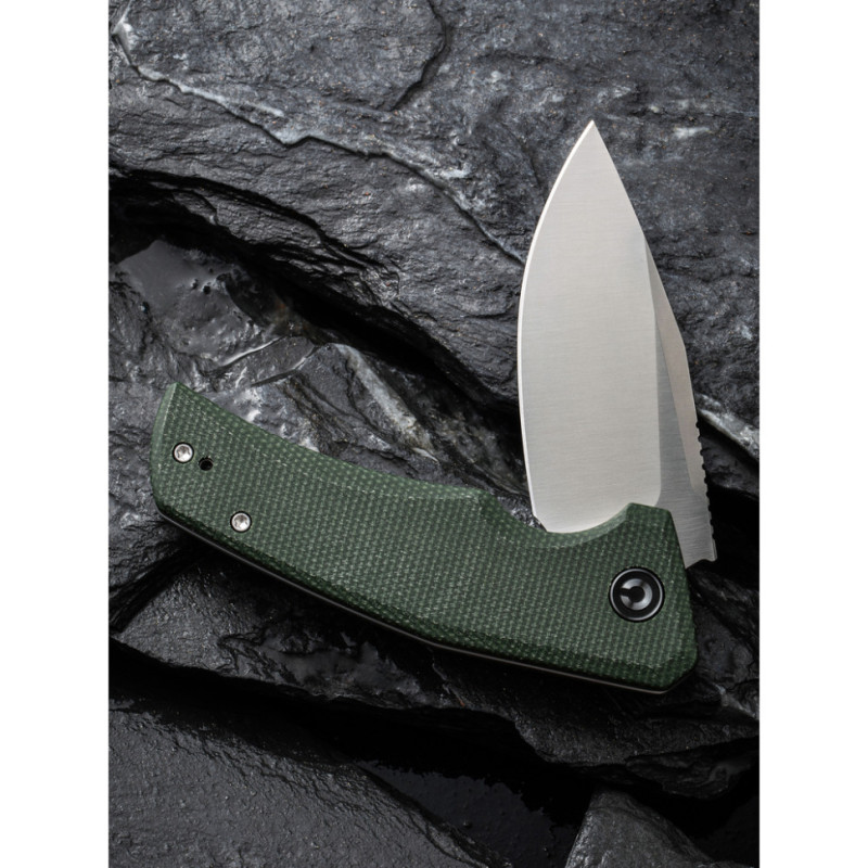 Ніж складаний кишеньковий Civivi Regulatron, (7.6 см) Nitro-V / Micarta темно-зелений