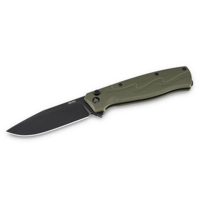 Ніж складаний туристичний SRM (9.2 см) 14C28N / G10 зелений