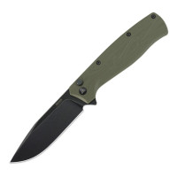 Ніж складаний туристичний SRM (9.2 см) 14C28N / G10 зелений