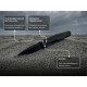 Ніж складаний туристичний Weknife Dressytak (8.6 см) Bohler M390 / Titanium чорний