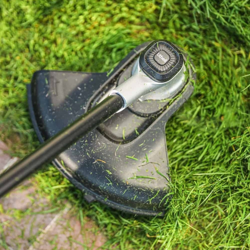 Акумуляторна газонокосарка тример Litheli, живлення від павербанків (УМБ Litheli Power Bank 20000 mAh, 45 W, 2.5А, 2 шт в комплекті)