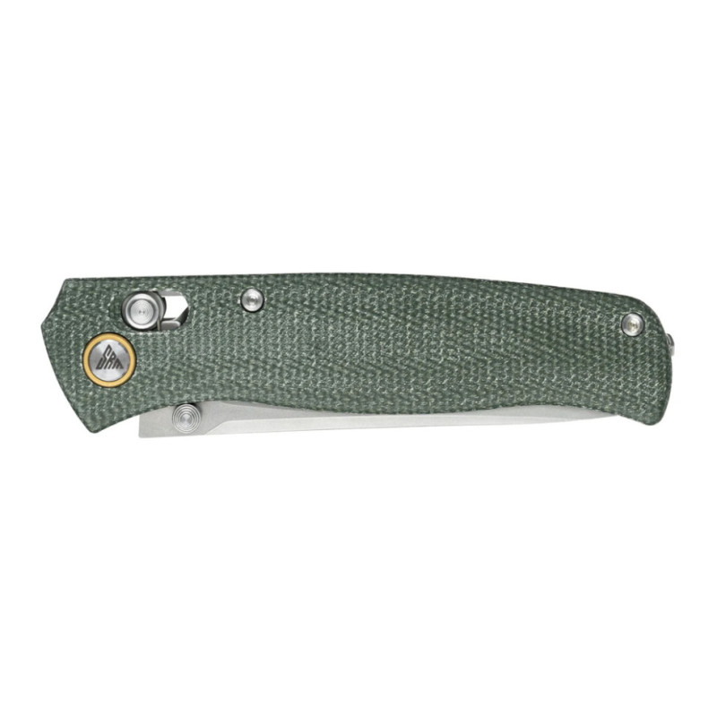 Ніж складаний туристичний SRM Medal (8,2 см) 140Cr / Micarta, зелений