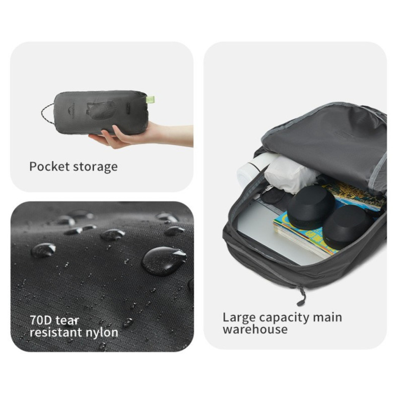 Рюкзак компактний Naturehike CNK2450XB026, 20 л, блакитний