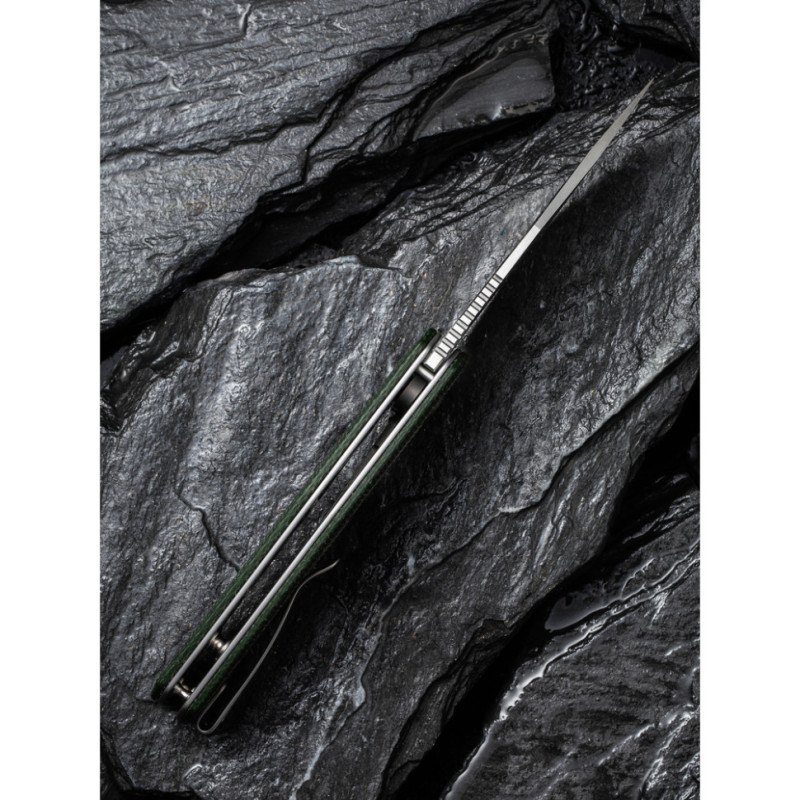 Ніж складаний кишеньковий Civivi Regulatron, (7.6 см) Nitro-V / Micarta темно-зелений