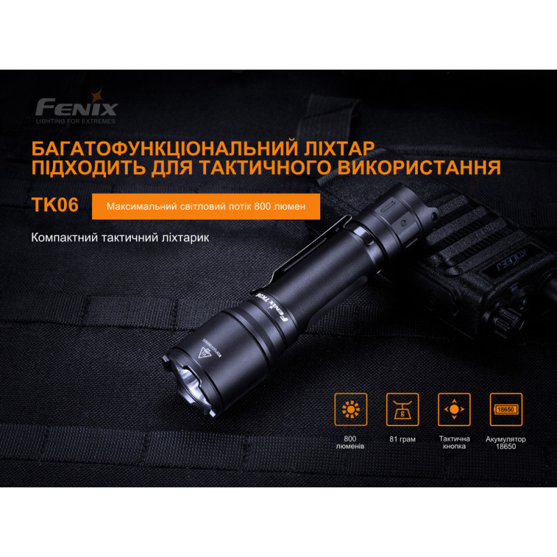 Ліхтар ручний Fenix TK06