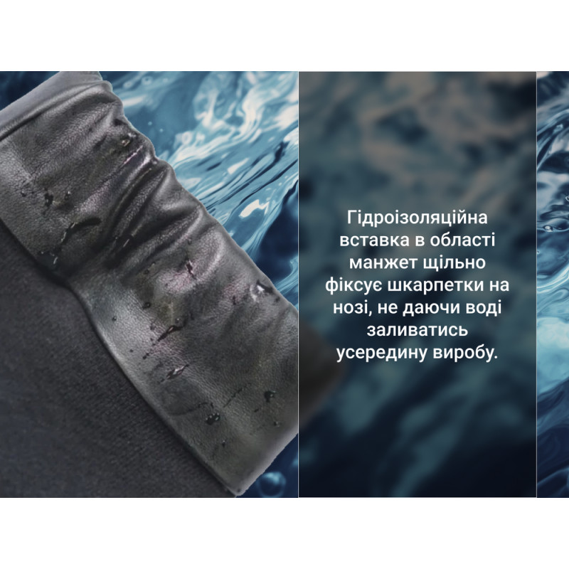 Шкарпетки водонепроникні Dexshell Wading Pro Socks, чорні, розмір L (43-46)