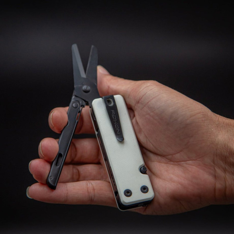 Міні мультитул Roxon KS2E Noir, чорне лезо, білий