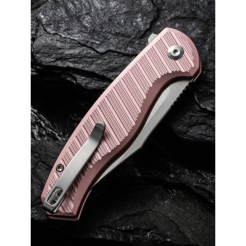 Ніж складаний туристичний Civivi Stormhowl, (8.4 см) Nitro-V / Aluminum рожевий