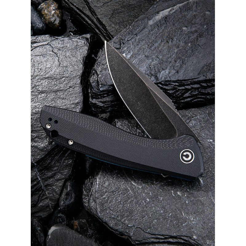 Ніж складаний туристичний Civivi Baklash, (8.9 см) 9Cr18MoV / G10 чорний