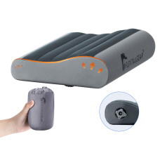 Надувна подушка анатомічна Flextail Zero Pillow SE, сіра