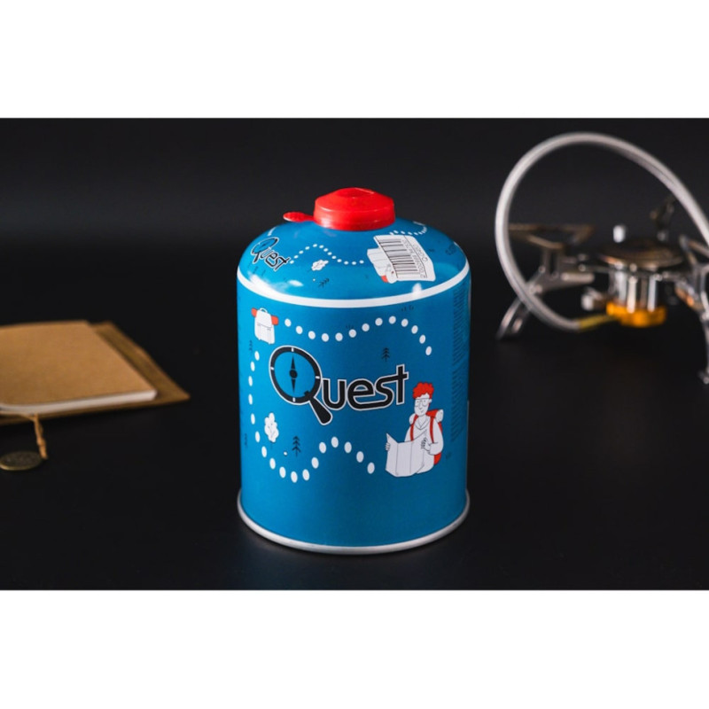 Набір Газовий обігрівач BRS-H22 + Газовий балон різьбовий бутановий Quest, 450гр