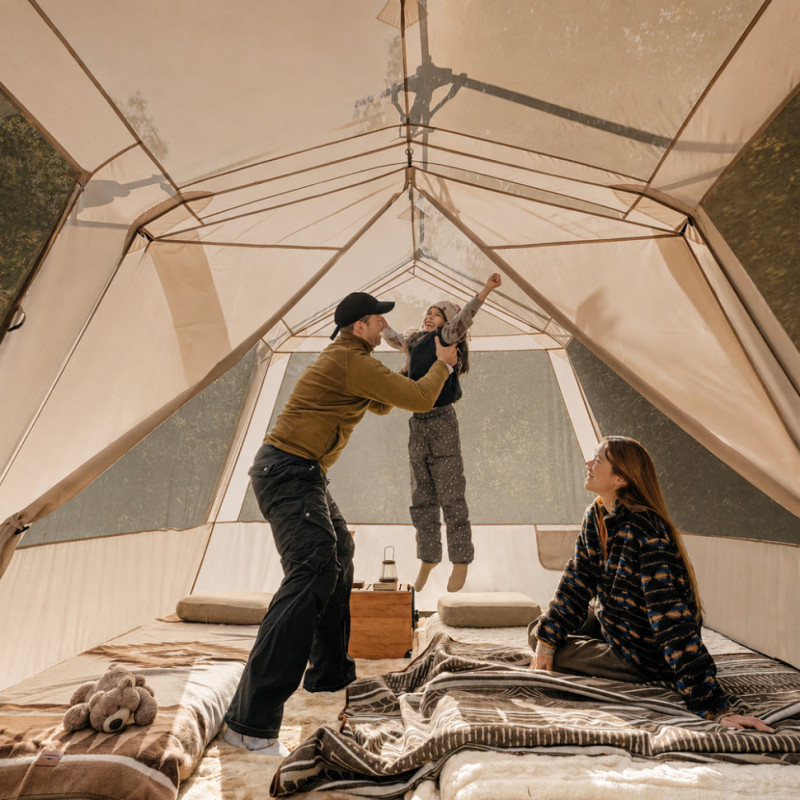 Намет шестимісний автоматичний Naturehike Village 13 CNK2550WS042, коричневий