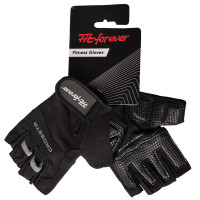Рукавички для фітнесу Fit forever Cross AI-04-1262-C чорний-сірий S