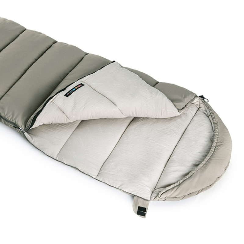 Спальний мішок з капюшоном Naturehike M300 NH20MSD02, зелений, правий