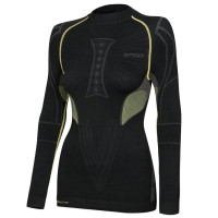 Термореглан Spaio Extreme W02 women чорний-зелений L