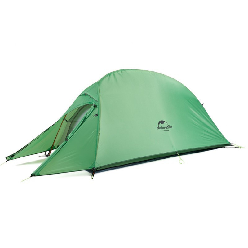 Намет надлегкий одномісний з футпринтом Naturehike Cloud Up 1 Updated NH18T010-T, 210T, зелений