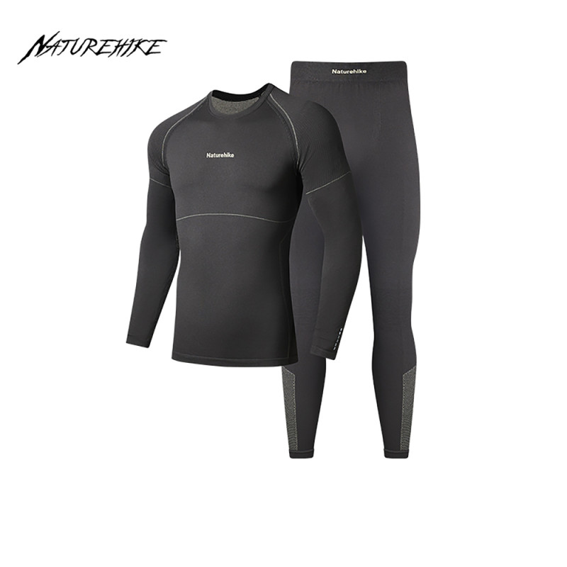 Комплект термобілизни чоловічої Naturehike CYY2342GC010, демісезон, розмір XXL, графіт