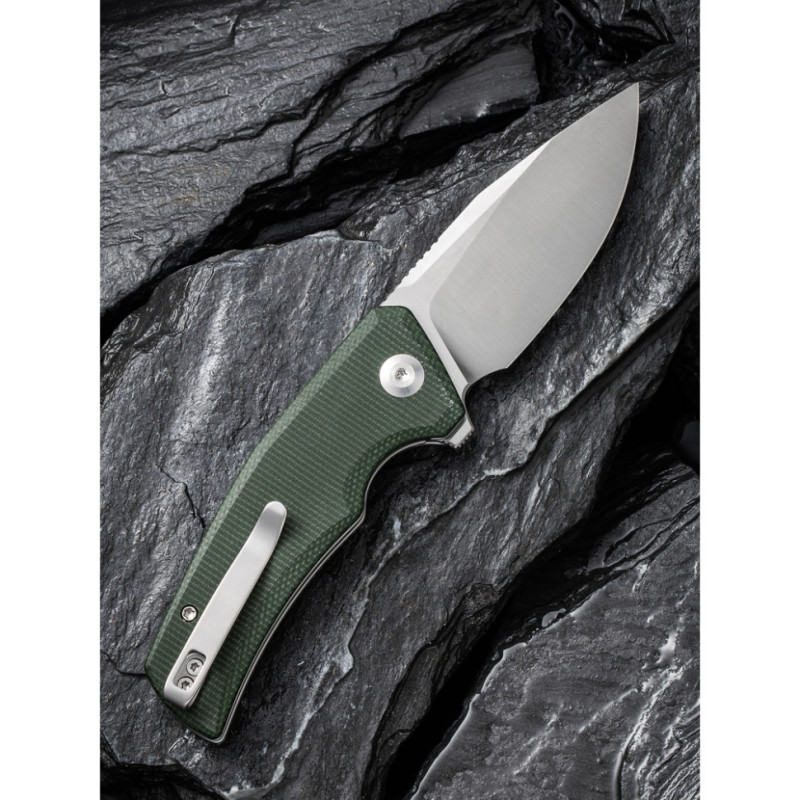 Ніж складаний кишеньковий Civivi Regulatron, (7.6 см) Nitro-V / Micarta темно-зелений