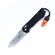 Ніж складаний туристичний Ganzo G7452-WS ( 9 см) 440С / G10 помаранчевий