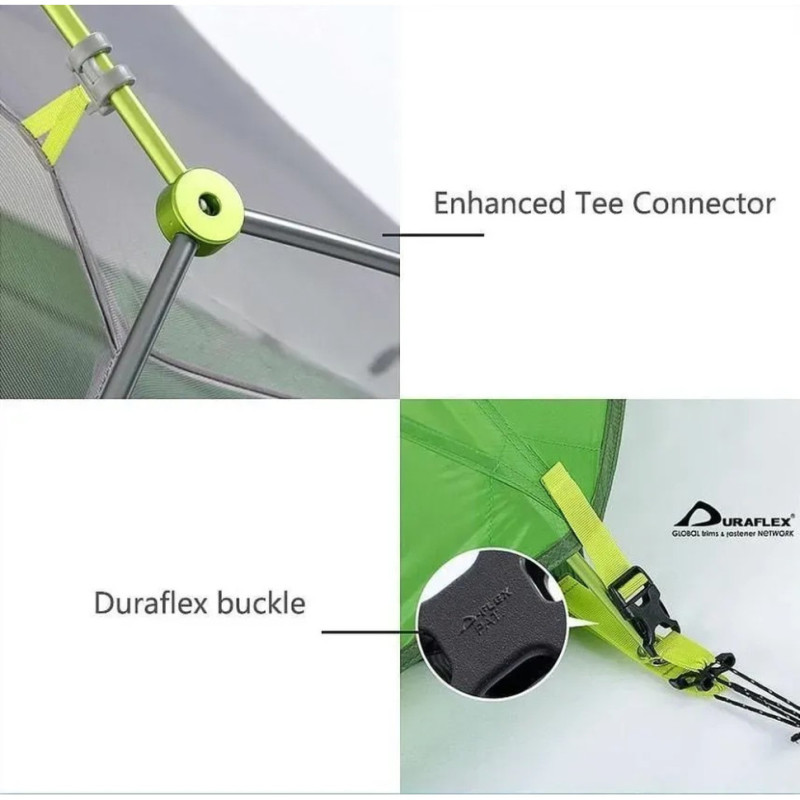 Намет двомісний з килимками Naturehike Star River 2 NH17T012-T, світло-зелений