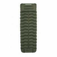 Матрац туристичний надувний одномісний Naturehike CNK2550WS019, 200x60x9.5 см, зелений, прямокутний із вбудованою помпою