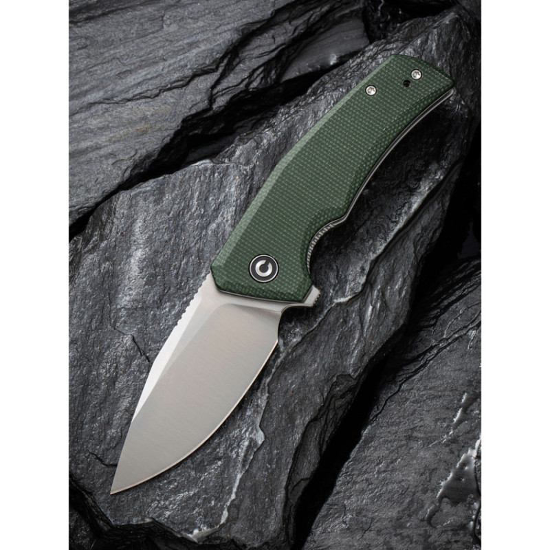 Ніж складаний кишеньковий Civivi Regulatron, (7.6 см) Nitro-V / Micarta темно-зелений