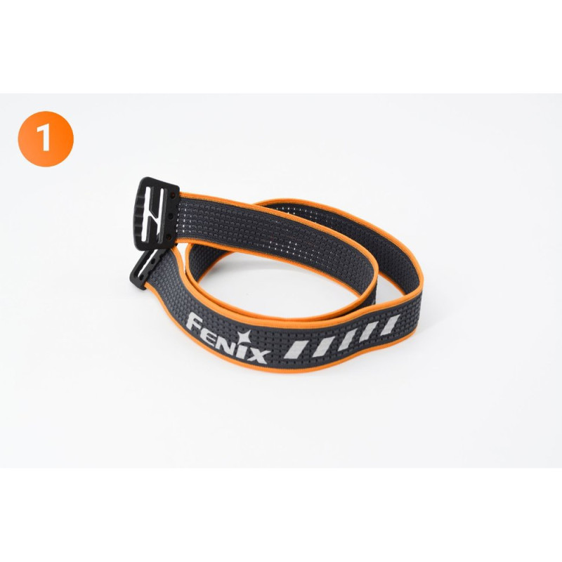Стрічка для налобних ліхтарів Fenix, одинарна, AFH-03, чорно-помаранчева
