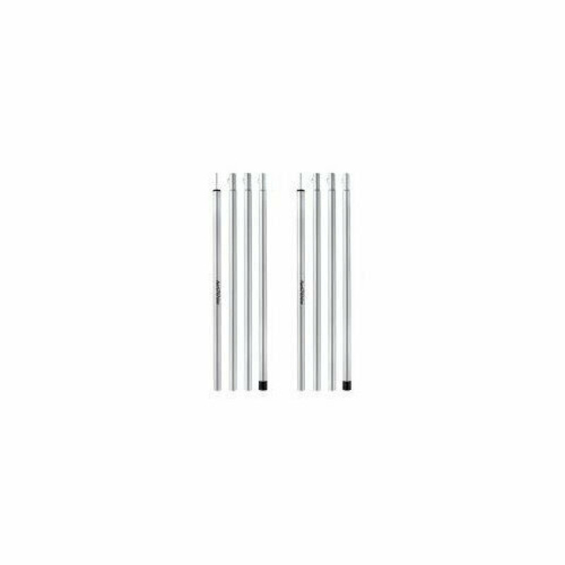 Стійки для тенту сталеві оцинковані Naturehike Steel poles Updated NH20PJ041, 16мм*2.0м, сірі (2 шт)