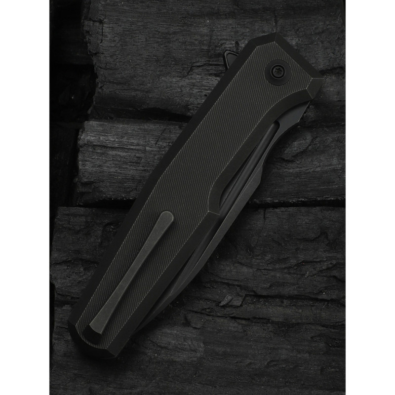 Ніж складаний туристичний Weknife Dressytak (8.6 см) Bohler M390 / Titanium чорний