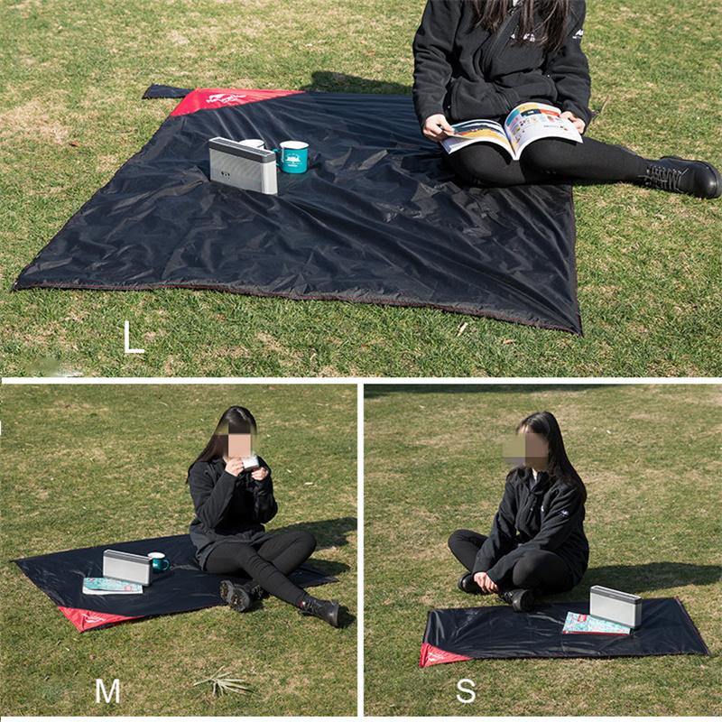 Килимок для пікніка водостійкий надлегкий Naturehike Moisture Picnic Mat NH17D050-B, 145x200 см, чорний