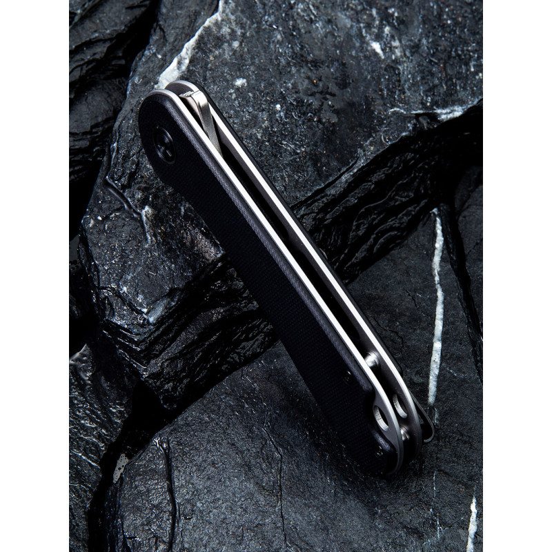Ніж складаний кишеньковий Civivi Elementum, (7.5 см) D2 / G10 чорний