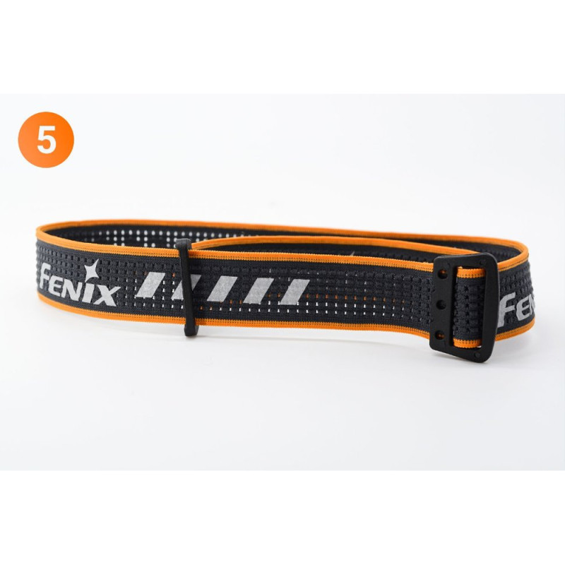 Стрічка для налобних ліхтарів Fenix, одинарна, AFH-03, чорно-помаранчева