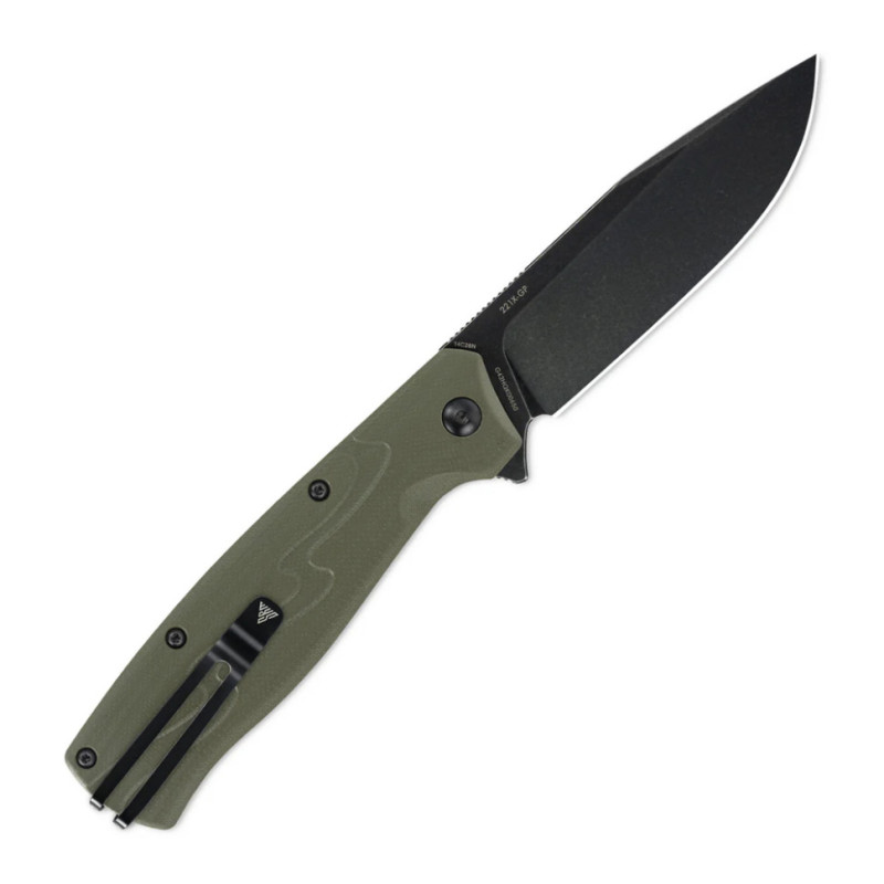 Ніж складаний туристичний SRM (9.2 см) 14C28N / G10 зелений