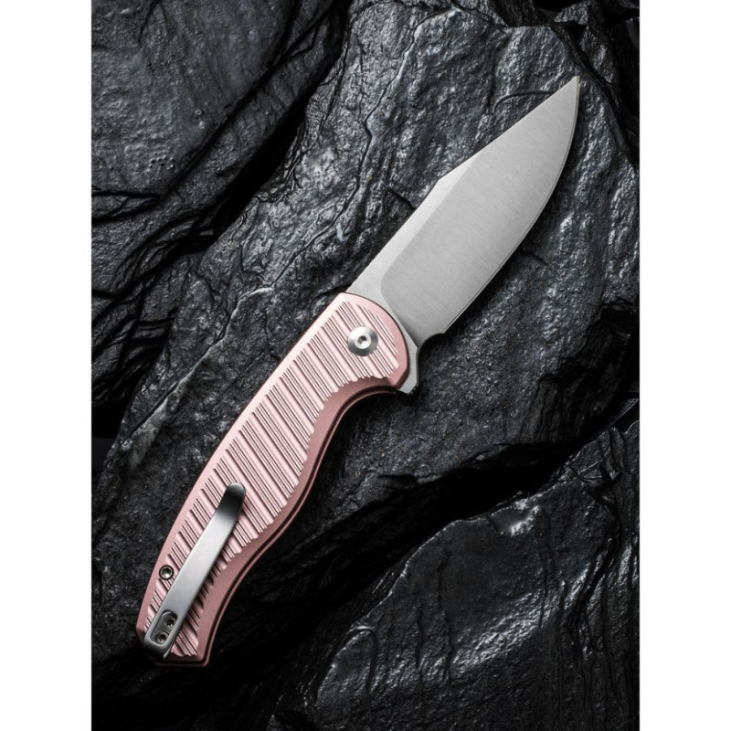 Ніж складаний туристичний Civivi Stormhowl, (8.4 см) Nitro-V / Aluminum рожевий