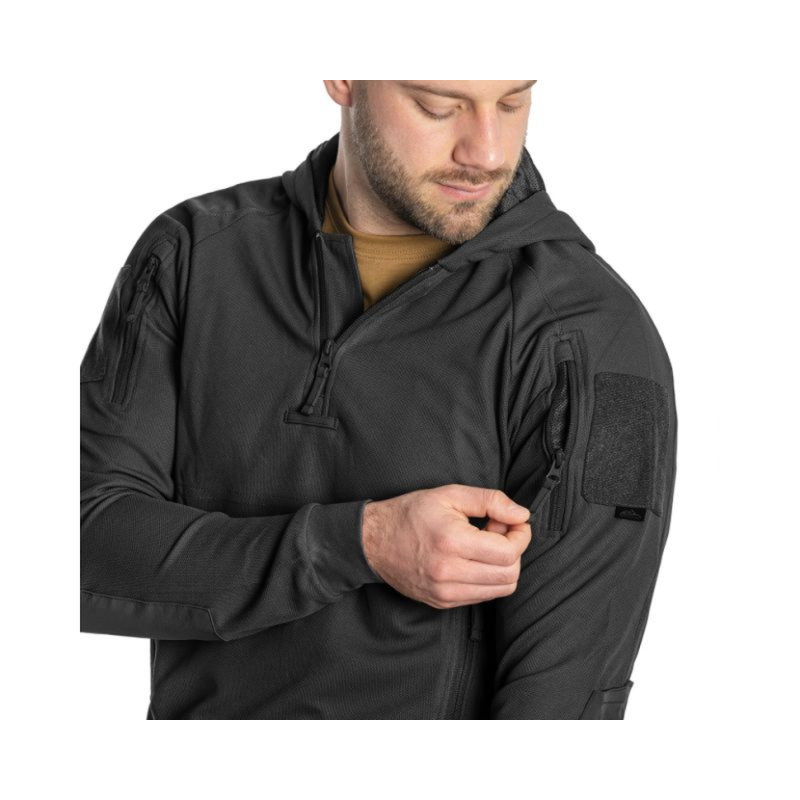 Кофта тактична Helikon-Tex RANGE HOODIE - TopCool, чорний, розмір M