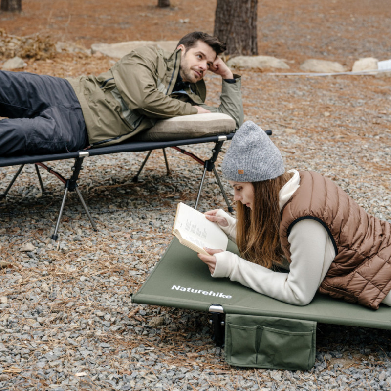 Ліжко складане туристичне ультралегке Naturehike XJC04 NH19JJ006, одномісне, 190 х 70 х 38 см, темно-зелений