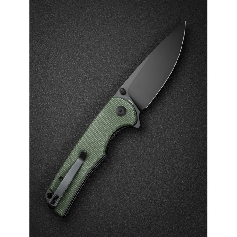 Ніж складаний туристичний Sencut Praktisk, (9.1 см) 9Cr18MoV / Micarta темно-зелений