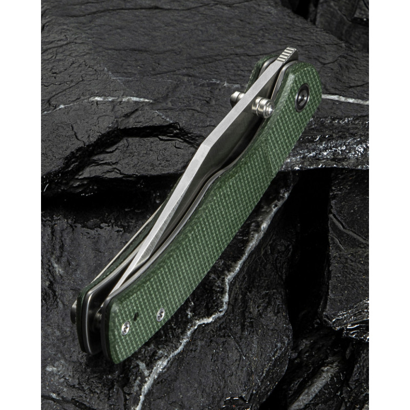 Ніж складаний кишеньковий Civivi Clingman, (7.6 см) Nitro-V / Micarta темно-зелений