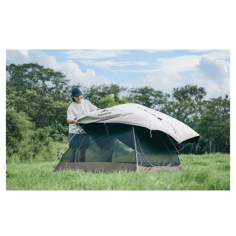 Намет двомісний Naturehike Greek Style CNK2300ZP024 світло-кавовий